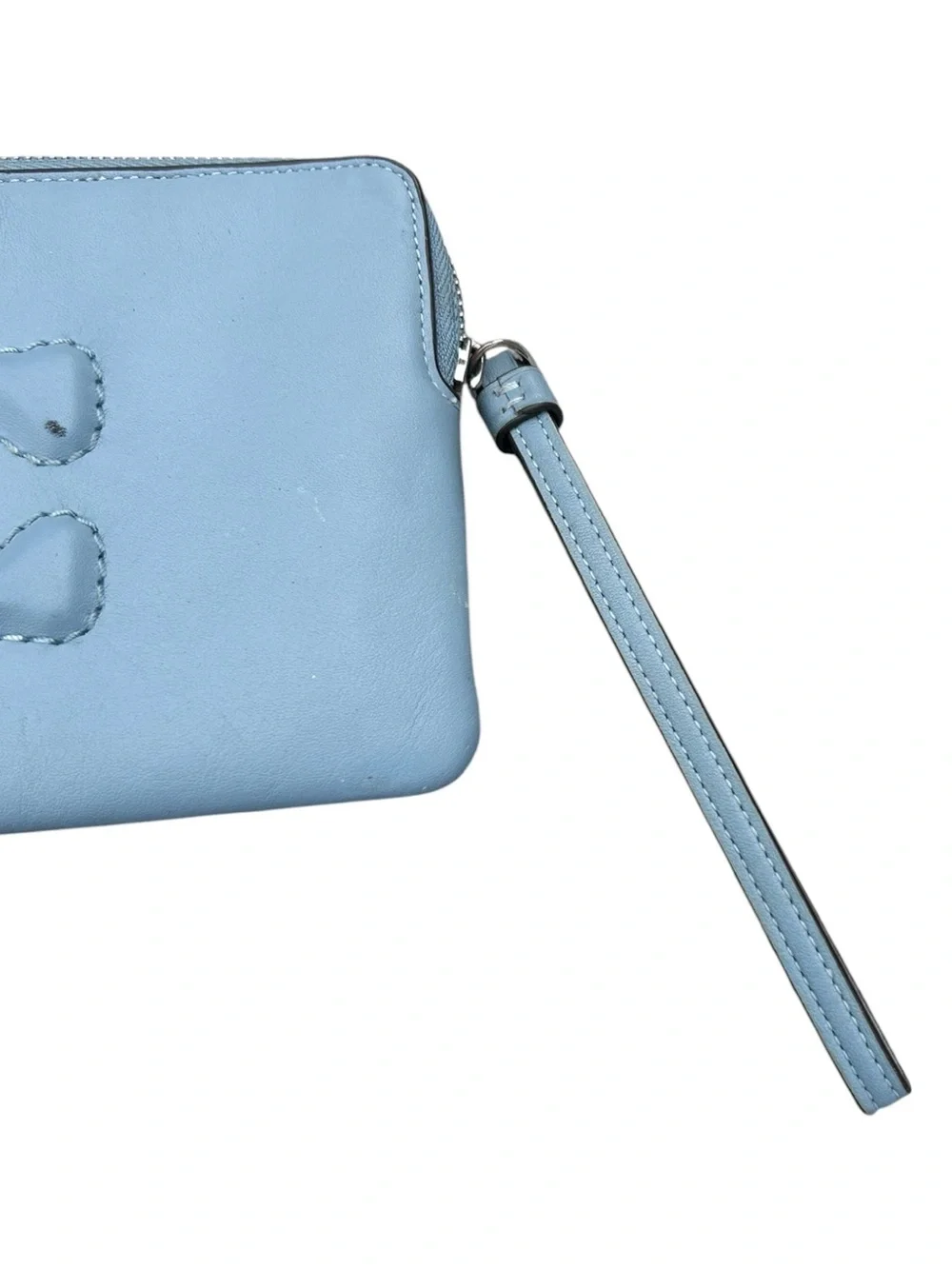 Coach Leather Corner Zip Wristlet